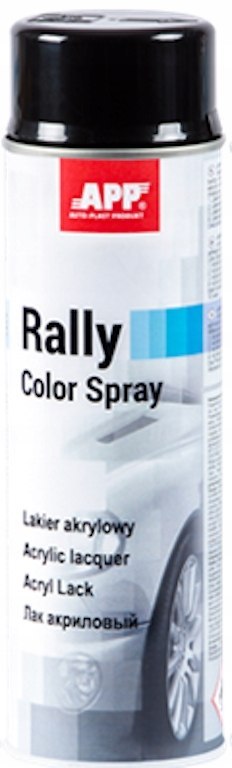 APP lakier akrylowy RALLY czarny połysk - 500ml