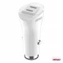 Ładowarka samochodowa do auta samochodu 2x USB-C 40W AMIO-03884 Ładowarka samochodowa do auta samochodu 2x USB-C 40W AMIO-03884