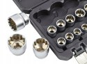 Zestaw nasadek SPLINE 12-kątne / kpl. 21 el. BLACK LINE AWTOOLS Zestaw nasadek SPLINE 12-kątne / kpl. 21 el. BLACK LINE AWTOOLS
