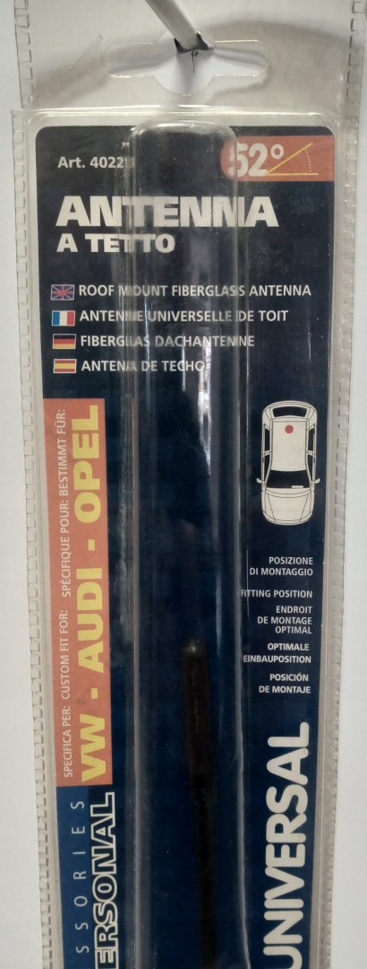 Antena dachowa 40cm kąt nachylenia 52 UNIWERSALNA Antena dachowa 40cm kąt nachylenia 52 UNIWERSALNA