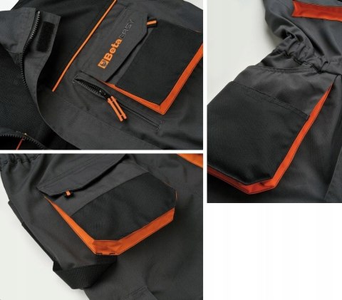 Kombinezon roboczy uniwersalny grafit Beta / 2XL Kombinezon roboczy uniwersalny grafit Beta / 2XL