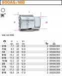Nasadka 1/4" 12-kątna 11/32", 900AS/MB Beta Nasadka 1/4" 12-kątna 11/32", 900AS/MB Beta