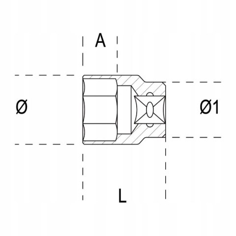 Nasadka 1/4" 12-kątna 11/32", 900AS/MB Beta Nasadka 1/4" 12-kątna 11/32", 900AS/MB Beta