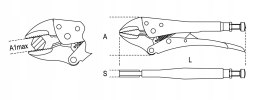 Szczypce nastawne Beta BE1052-140