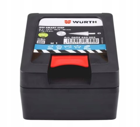 WURTH wiertła stopniowe, spiralne HSS SMART STEP 3 WURTH wiertła stopniowe, spiralne HSS SMART STEP 3