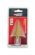 Wiertło stopniowe proste 4 - 45 mm HSS TiN AWTOOLS Wiertło stopniowe proste 4 - 45 mm HSS TiN AWTOOLS