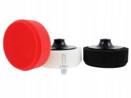 ZESTAW 3 GĄBEK POLERSKICH + ADAPTER