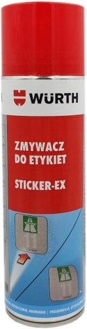 Żel czyszczący do etykiet naklejek Wurth STICKER-EX 500 ml