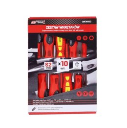 Zestaw wkrętaków Awtools S2 10szt. AW36822