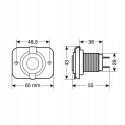 1x Gniazdo 12/24V max. 20A montaż w panel pokrywka