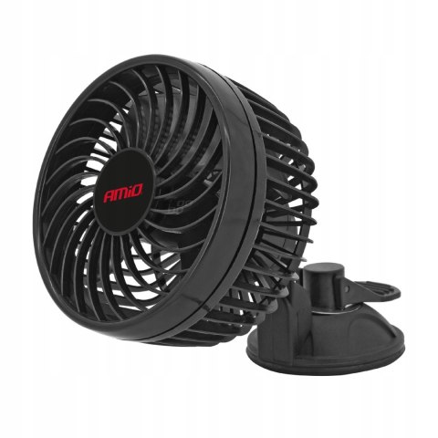 AMiO WIATRAK SAMOCHODOWY WENTYLATOR DO AUTA 12V