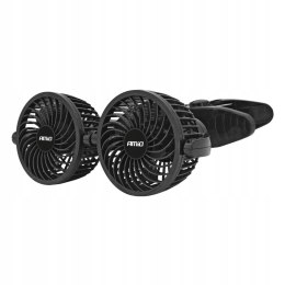 AMiO WIATRAK SAMOCHODOWY WENTYLATOR DO AUTA 12V