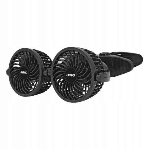AMiO WIATRAK SAMOCHODOWY WENTYLATOR DO AUTA 12V