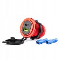 ŁADOWARKA SAMOCHODOWA DO MOTOCYKLA USB QC + USB-C
