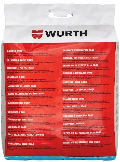 WURTH SORBENT POCHŁANIACZ OLEJU GRANULAT 10KG 20L WURTH SORBENT POCHŁANIACZ OLEJU GRANULAT 10KG 20L
