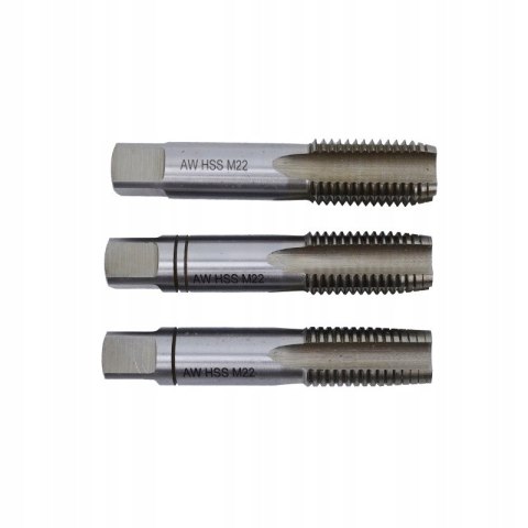 Awtools gwintownik M2 HSS M12x1,75 kpl. 3szt. Awtools gwintownik M2 HSS M12x1,75 kpl. 3szt.