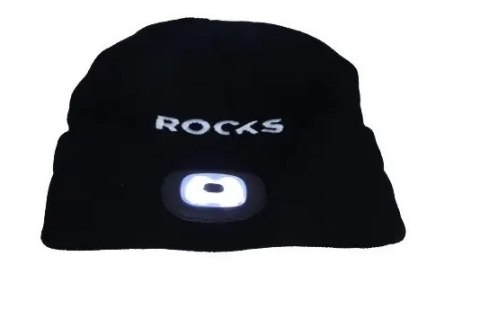 Czapka z lampką 80 lum Rooks czarna Czapka z lampką 80 lum Rooks czarna