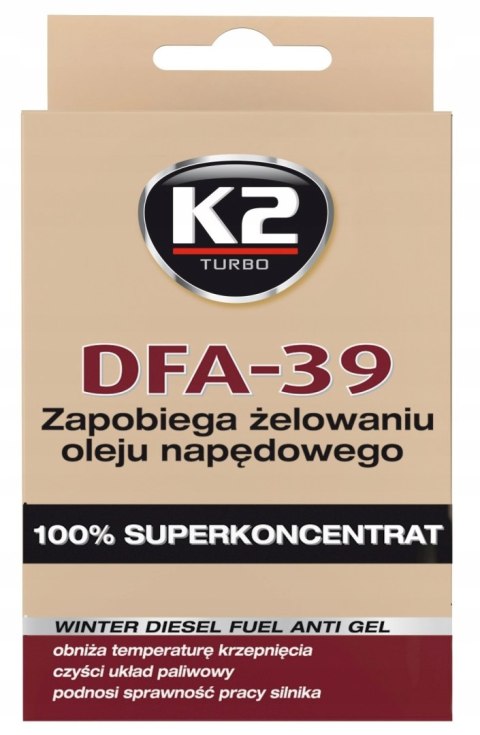 Dodatek do oleju napędowego K2 DFA-39 50 ml Dodatek do oleju napędowego K2 DFA-39 50 ml