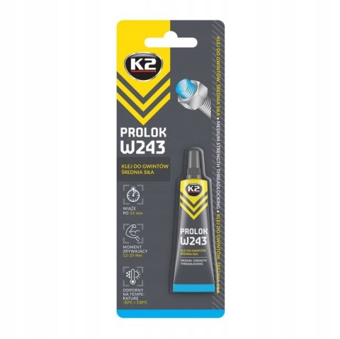 K2 Do blokady śrub 6ml niebieski - B150 K2 Do blokady śrub 6ml niebieski - B150