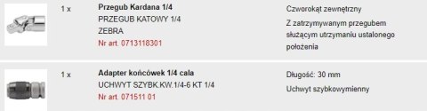 ZESTAW KLUCZY NASADOWYCH 1/2 - 1/4 CALA 56 el. ZESTAW KLUCZY NASADOWYCH 1/2 - 1/4 CALA 56 el.