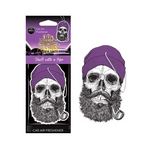 Aroma Car MUERTOS SKULL WITH A PIPE, odświeżacz Aroma Car MUERTOS SKULL WITH A PIPE, odświeżacz