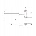 KLUCZ TRZPIENIOWY KĄTOWY TORX 97TTX, T8 BETA KLUCZ TRZPIENIOWY KĄTOWY TORX 97TTX, T8 BETA