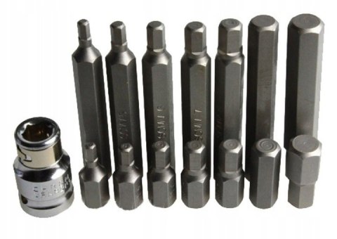 Końcówki wkrętakowe hex, kpl. 15 szt. YATO