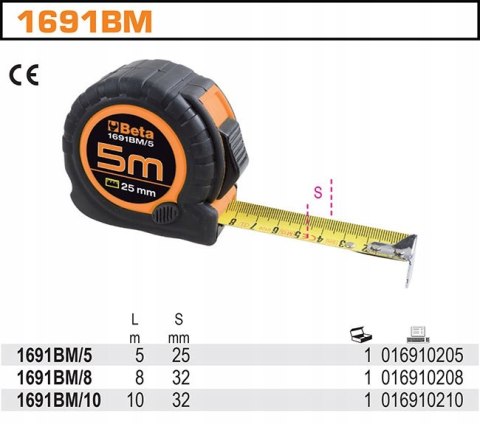 Miara zwijana Beta 1691BM/5 5 m Miara zwijana Beta 1691BM/5 5 m