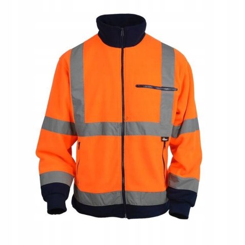 POLAR BLUZA KURTKA Z POLARU POMARAŃCZOWA S POLAR BLUZA KURTKA Z POLARU POMARAŃCZOWA S