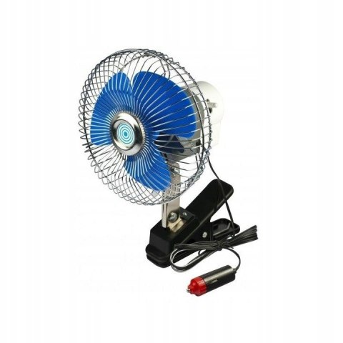 Wentylator chrom 12V 6'' z klipsem Wentylator chrom 12V 6'' z klipsem