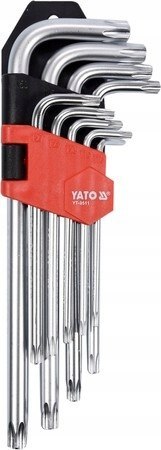 Klucze imbusowe torx T10-T50, 9 cz.