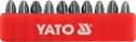 Końcówki wkrętakowe ph3x25 mm, kpl. 10 szt. YATO Końcówki wkrętakowe ph3x25 mm, kpl. 10 szt. YATO
