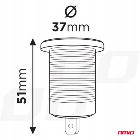 ŁADOWARKA SAMOCHODOWA 2X USB QC AMiO ŁADOWARKA SAMOCHODOWA 2X USB QC AMiO
