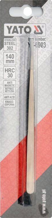 Pęseta prosta 140 mm YATO Pęseta prosta 140 mm YATO