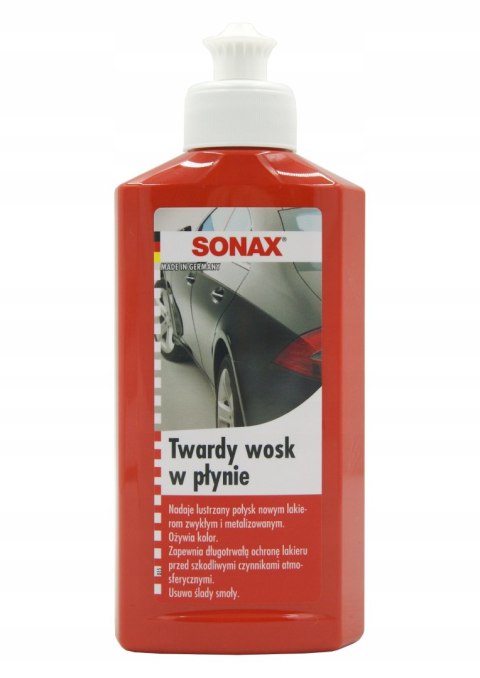 SONAX WOSK TWARDY W PŁYNIE NABŁYSZCZA LAKIER 250ml