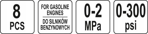 YATO MIERNIK CIŚNIENIA SPRĘŻANIA BENZYNA 8 CZ YATO MIERNIK CIŚNIENIA SPRĘŻANIA BENZYNA 8 CZ