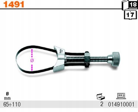 KLUCZ TAŚMOWY DO FILTRÓW OLEJOWYCH 1491 BETA KLUCZ TAŚMOWY DO FILTRÓW OLEJOWYCH 1491 BETA