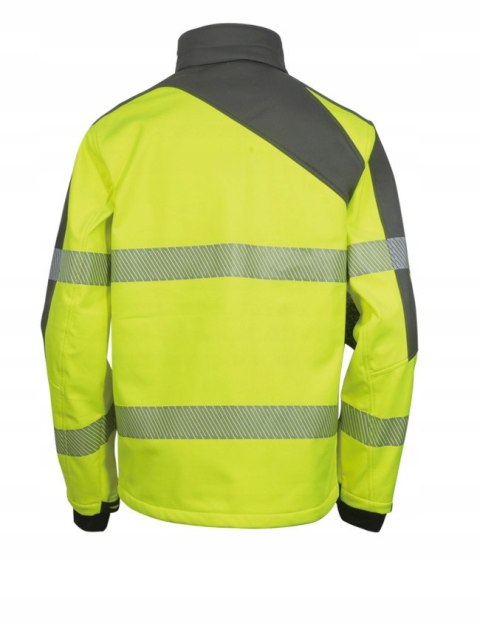 KURTKA SOFTSHELL ŻÓŁTA OSTRZEGAWCZA VWJK267 KURTKA SOFTSHELL ŻÓŁTA OSTRZEGAWCZA VWJK267