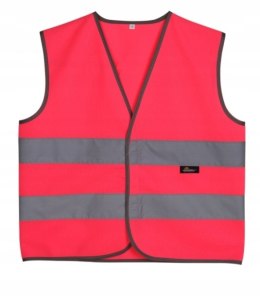 Kamizelka odblaskowa różowa dziecięca 10-12 L