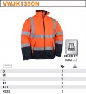 Kurtka ostrzegawcza softshell Vizwell VWJK135ON