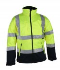 Kurtka ostrzegawcza softshell Vizwell VWJK135YN Kurtka ostrzegawcza softshell Vizwell VWJK135YN