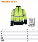 Kurtka ostrzegawcza softshell Vizwell VWJK135YN Kurtka ostrzegawcza softshell Vizwell VWJK135YN
