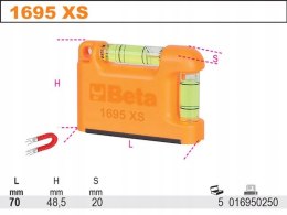 Poziomica kieszonkowa Beta 1695 XS