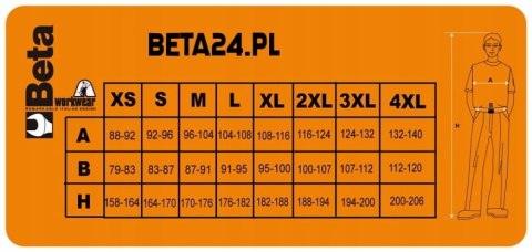Spodnie Beta krótkie 7861E ROZMIAR XXL Spodnie Beta krótkie 7861E ROZMIAR XXL