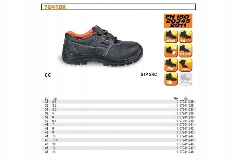 BUTY ROBOCZE BEZPIECZNE SKÓRZANE 7241B BETA 36 BUTY ROBOCZE BEZPIECZNE SKÓRZANE 7241B BETA 36