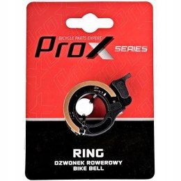 DZWONEK ROWEROWY PROX RING S02 ZŁOTY ALUMINIOWY