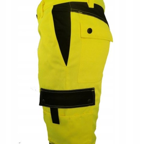 SPODNIE ROBOCZE OSTRZEGAWCZE ŻÓŁTO-CZARNE / XL SPODNIE ROBOCZE OSTRZEGAWCZE ŻÓŁTO-CZARNE / XL