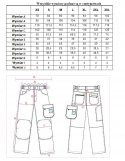 Spodnie robocze z bawełny slim-fit Beta 7930G/ L