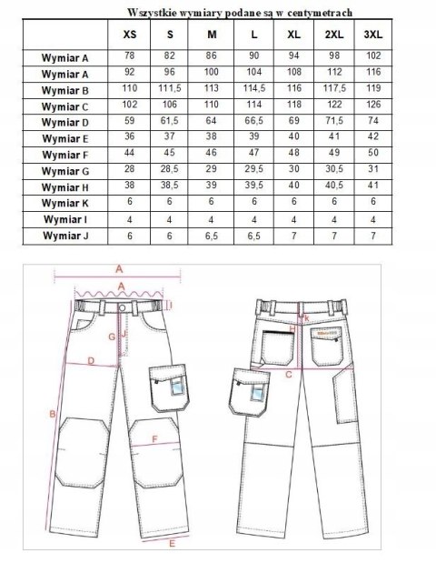 Spodnie robocze z bawełny slim-fit Beta 7930G/ L Spodnie robocze z bawełny slim-fit Beta 7930G/ L