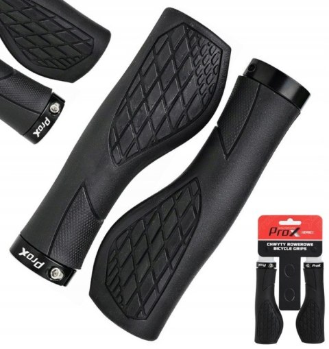 CHWYTY ROWEROWE PROX GP-35 SKRĘCANE 130MM ERGO CZARNE
